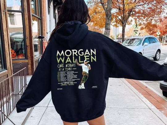 Wallen Western Hoodie, One Night at a Time Tour Concert Hoodie , 2024 Wallen Western Tour Merch
