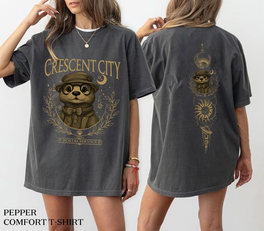 Crescent City Postal Service Shirt, Crescent City Otter Shirt, Sjm Merch, House Of Earth And Blood, SJM Fan Gifts, Crescent City Shirt
