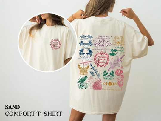 The Night Court Shirt, Velaris Comfort colors Shirt, The Bat Boys Shirt, Court Of Dreams, SJM Merch Shirt, Acotar Bookish Sweater