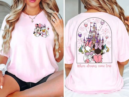 Disney Minnie Daisy Shirt, Disney Besties Shirt, Disney Girl Trip Shirt, Where Dream Come True, Disney Balloon Shirt