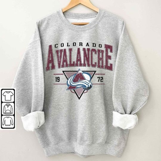 Vintage Colorado Avalanche Shirt, Crewneck Colorado Avalanche Shirt, Jersey Hockey Gift For Fans