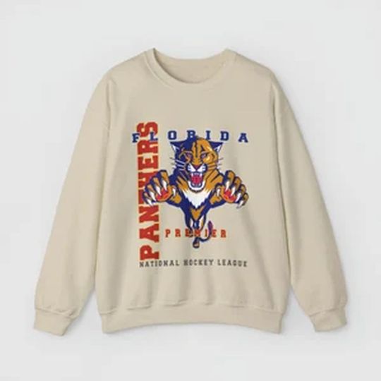 Florida Panthers Old School Crewneck/ Vintage Style / 90-2000s / Hockey / Gift Idea / Unisex Sweatshirt