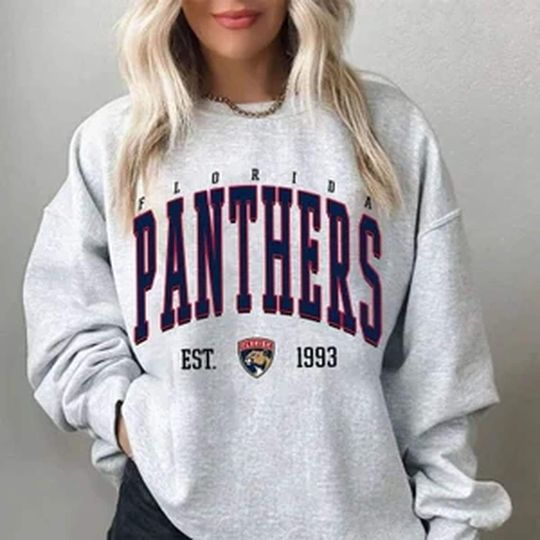 Vintage 90s Florida Panthers Shirt, Crewneck Florida Panthers Sweatshirt, Jersey Hockey Gift For Christmas
