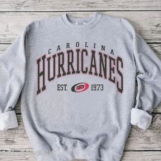 Vintage Carolina Hurricanes Sweatshirt, Hurricanes Tee, Hockey Sweatshirt, College Sweater, Hockey Fan Shirt, Carolina Hockey Shirt
