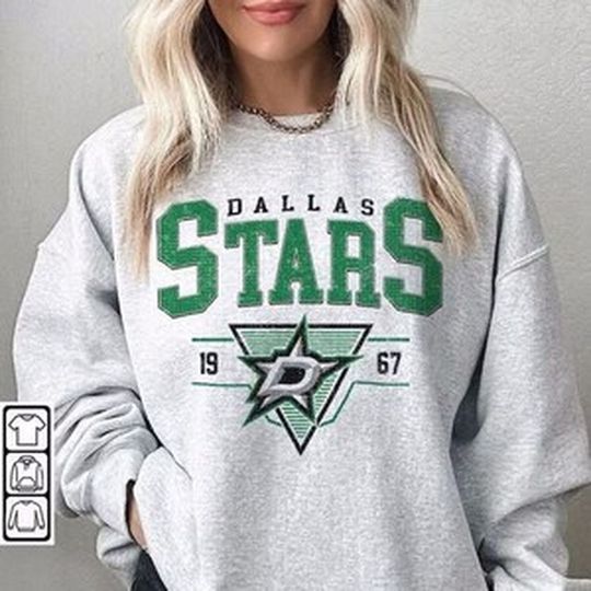 Retro Dallas Star.s Shirt, Crewneck Dallas Stars Sweatshirt, Jersey Hockey Gift For Fan, Vintage Dallas Hockey unisex tee
