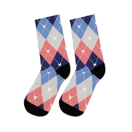 Argyle Mouse Unisex Socks // Travel, Disney Vacation, Stocking Stuffer, Fish Extender Gift, Dapper Day