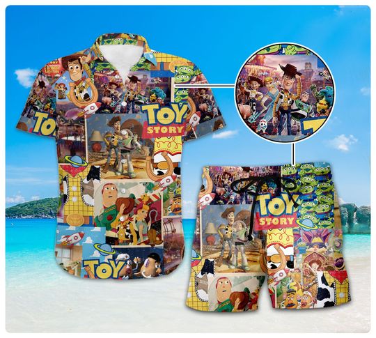 Toy Story Hawaiian Shirt, Toy Story Woody Summer Vacation Button Shirt, Toy Story Shirt, Buzz Lightyear T-Shirt, Disneyland Family Trip Tee