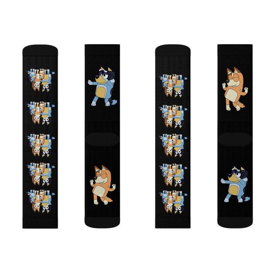 BlueyDad Family Socks | Dri-fit technology and a lightweight | breathable material | Socks Accessories for Man's Woman | Christmas Gifts