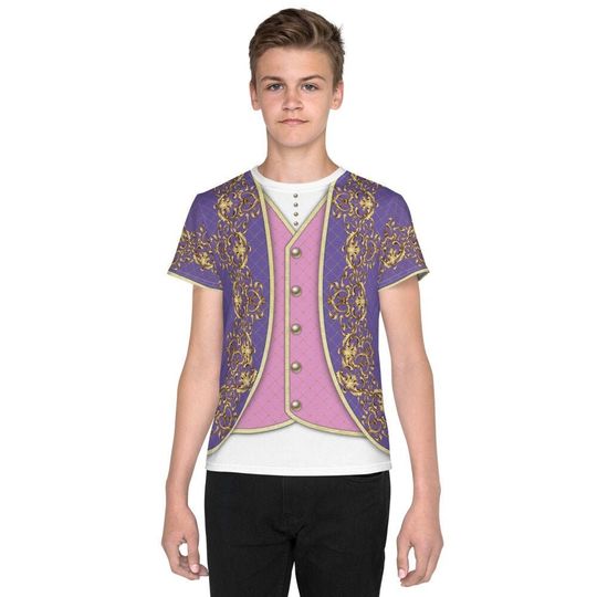 Rapunzel Prince Kids Costume 3D Shirt | Disney Short Sleeve Cotton Tee | Disney Cosplay Shirt | Disneyland Trip Outfit For Adult/Kid