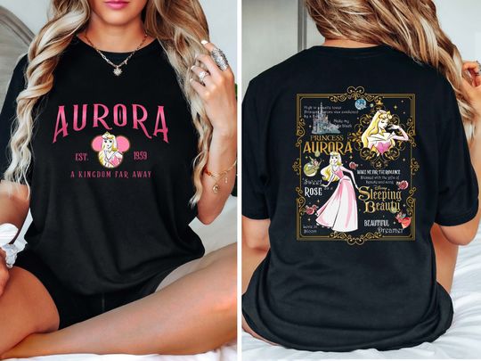 Retro Aurora Princess Comfort Color Shirt, Sleeping Beauty Shirt, Vintage Disney Princess Shirt, Disney Aurora Shirt, Disney Girl Trip Shirt