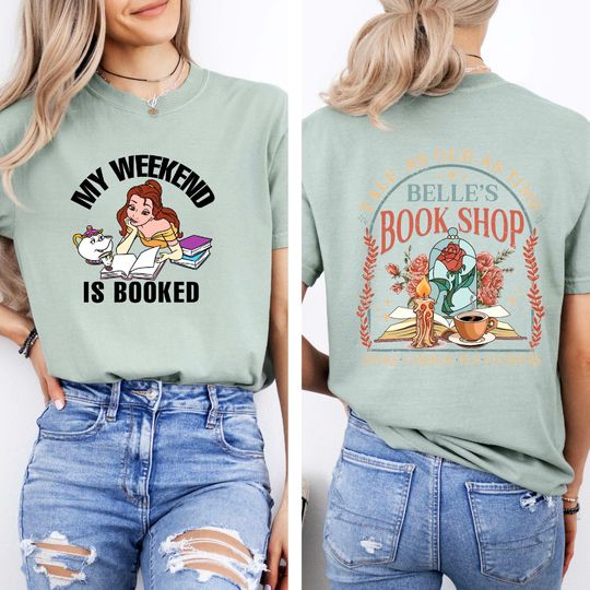 Tale as Old as Time Comfort Colors Shirt, Belles Book Shop, Princess Shirts, Belle Princess Shirt, Belle's Books Shirts, Belle's Book Club