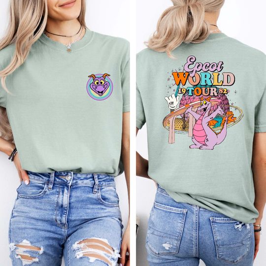 Comfort Colors Disney Epcot World Tour Shirt, Figment 1982 Shirt, Purple Epcot Shirt, Disney World Shirt, Disney Vacay Shirt, Figment Tee