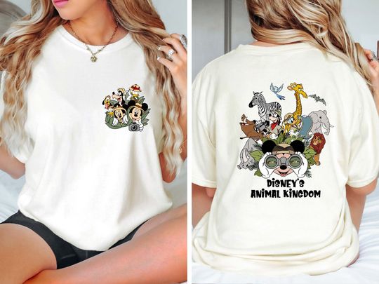 Mickey Safari Shirt, Animal Kingdom Shirt, Mickey and Friends Shirt, Disney Character Tee, Disney Safari Trip Shirt, Comfort Colors Shirt