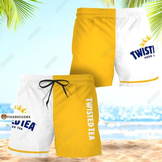 Twisted Tea Shorts, Twisted Tea Summer Shorts, Twisted Tea Beach Shorts, Swim Shorts, Bike Shorts, Gift For Husband, Shorts For Men