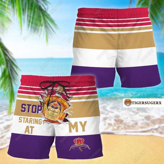 Crown Royal Shorts, Crown Royal Stop Staring Shorts, Crown Royal Beach Shorts, Crown Royal Mens Shorts, Swim Shorts, Fathers Day Gift