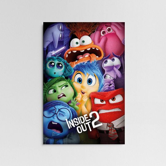 Inside Out 2 Movie Poster, Wall Art Decor, Print Wall Art Gift, Home Decor