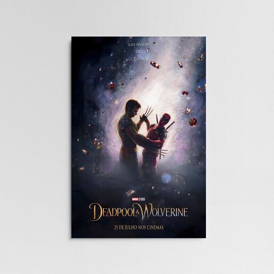 Deadpool & Wolverine (2024) Movie Poster, Wall Art Decor, Print Wall Art Gift, Home Decor