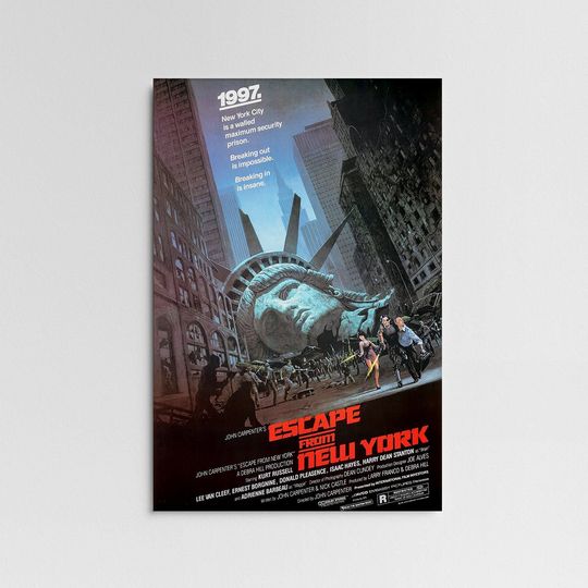 Escape from New York Movie Poster, Wall Art Decor, Print Wall Art Gift, Home Decor