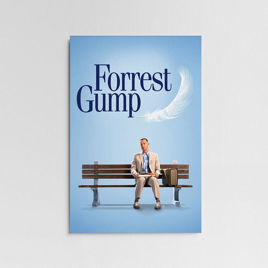 Forrest Gump Movie Poster, Wall Art Decor, Print Wall Art Gift, Home Decor