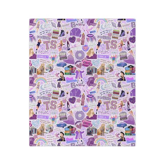 Discover Taylor Version Minky Throw Blanket