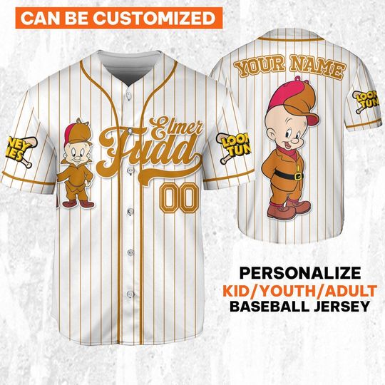 Discover Custom Looney Elmer Fudd Simple Baseball, Baseball Team Outfit, Gift for Space Jamz Fans, Tune Squad Jersey, Family Jersey