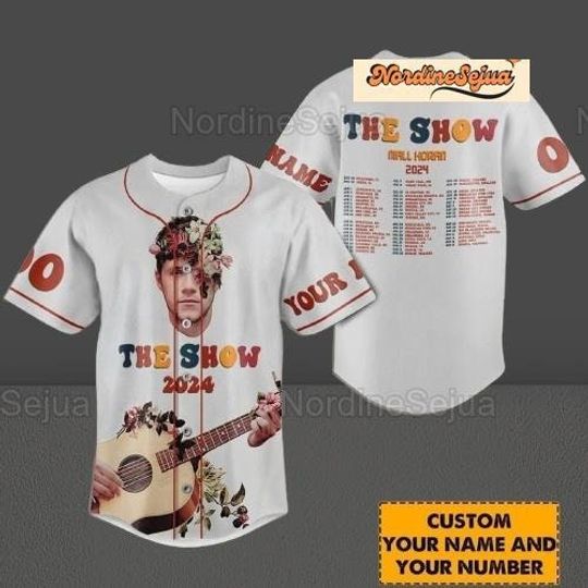 Personalized Niall Horan Baseball Jersey, The Show Niall Horan 2024 Lovers Baseball Jersey
