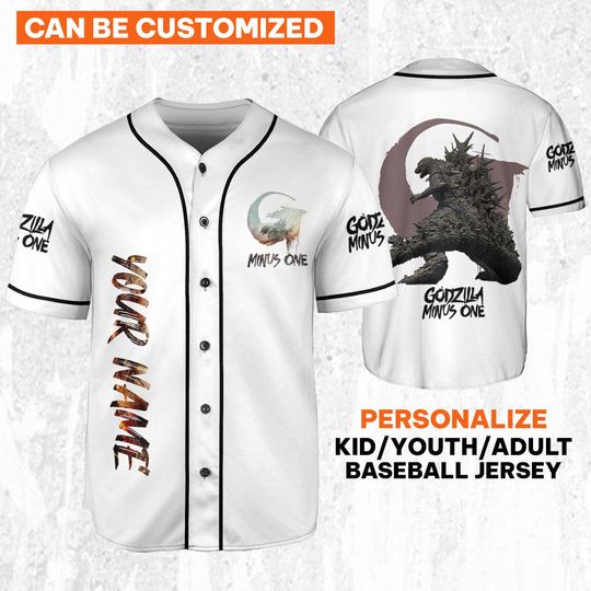 Personalize god zilla Minus One Giant Monster, Personalized Jersey For Fans, god zilla Baseball Jersey, god zilla Movie Jersey