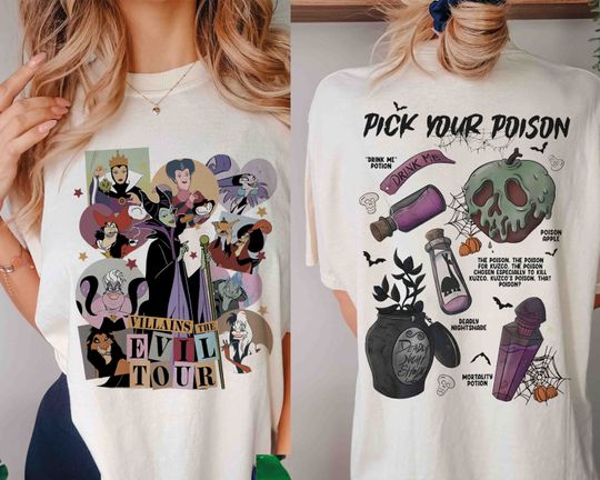 Pick Your Poison Shirt, Disney Villain Shirt, Disney Halloween Shirt, Disney Witch Shirt, Disney Trip Shirt,  Disneyland Family Shirt