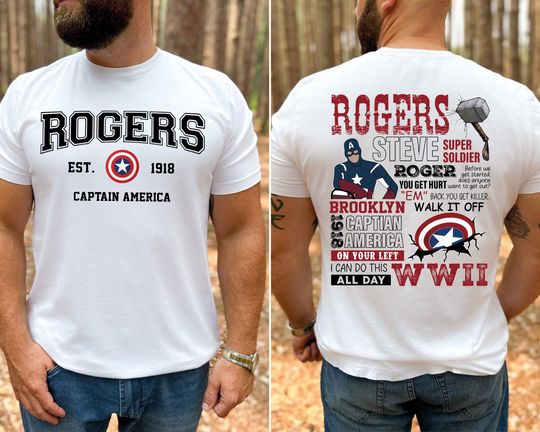 Rogers Captain America Shirt, Steve Rogers Shirt, Avengers Shirt, Barnes 1918 Shirt,  Captain America Winter Soldier Shirts