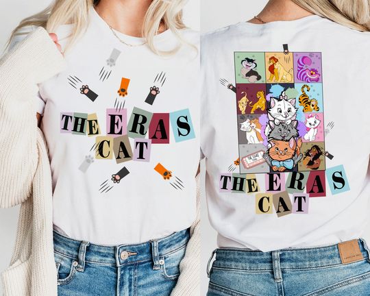 The Eras Cat Shirt, Cat Lover Tee, Aristocats Shirt, Vintage Cat Eras Shirt, Cat Edition Shirt, Animal Lover Tee, Disney Kids Tee