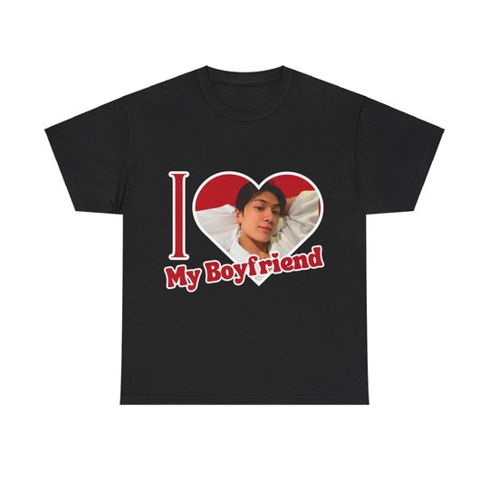 ENHYPEN Jay I Love My Boyfriend Shirt, Custom ENHYPEN Jay Robe Selfie Photo Merch, Gift Ideas for Kpop Fans Engene