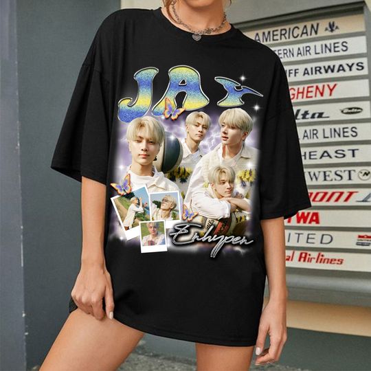 Vintage Jay T-shirt, Enhypen Fate Plus World Tour Shirt, En World Tour Fate 2024 Shirt, Enhypen Niki, Jake, Sunoo, Heeseung, Jungwon