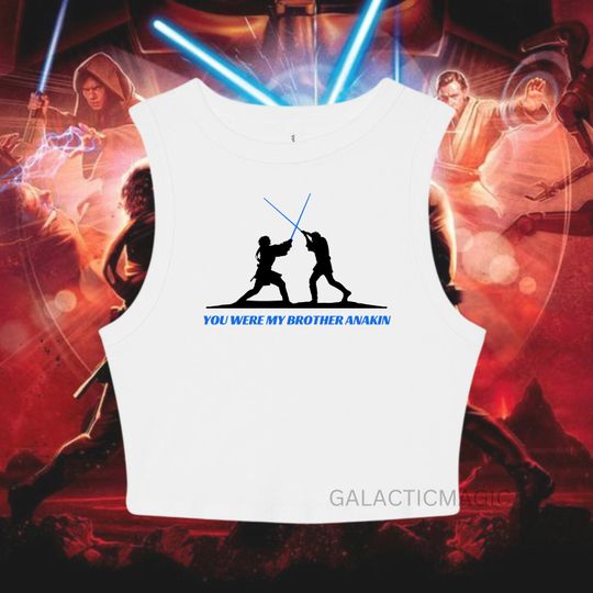 You Were My Brother Crop Top | Disney Women's Crop Tank Top | Fashion Shirt | Y2K Style | Summer Streetwear