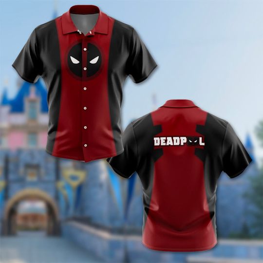 Deadpool Superhero Hawaiian Shirt, Aloha Summer Trip All Over Print Button Up, Summer Shirt For Friend