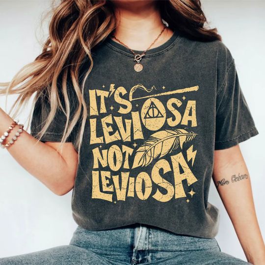 Hp Wizard Spell Comfort Colors Shirt, Leviosa Wizard School Fandom T Shirt, Wizard Book Shirts, HP Inspired Tee, Wizard School Shirt