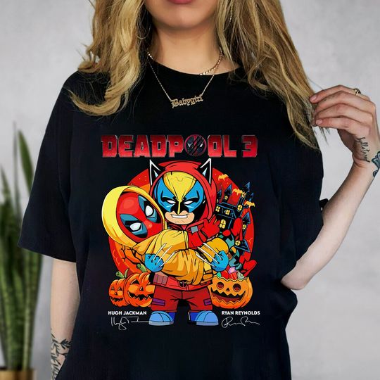 Marvel Deadpool And Wolverine Shirt, Deadpool 3 Shirt, superheroes Shirt, Deadpool & Wolverine Shirt, Ryan Reynolds Hugh Jackman Shirt