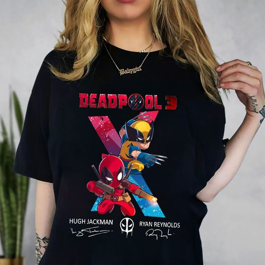 Marvel Deadpool And Wolverine Shirt, Deadpool 3 Shirt, superheroes Shirt, Deadpool & Wolverine Shirt, Ryan Reynolds Hugh Jackman Shirt