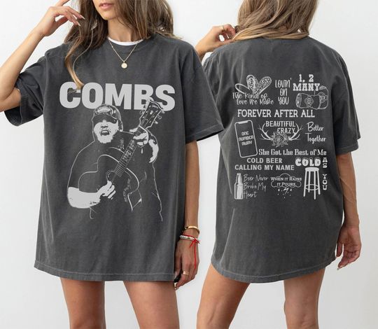 Vintage Lukee Comb Shirt, Country Music Shirt, Cowgirl Shirt, Combs World Tour, Bullhead Shirt, Cowboy Shirt, Lukee Comb Fan Gift Shirt