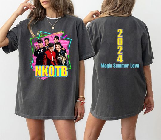 NKOT Block Magic Summer 2024 Shirt, Magic Summer Love, NK on The Block Shirt, 40th Anniversary, Double Side, Next Level Racerback