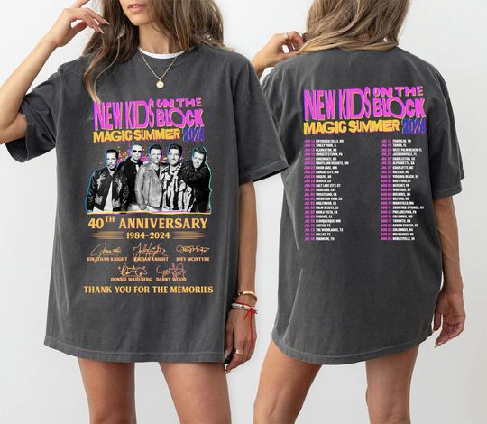 NKOT Block Magic Summer 2024 Shirt, NKOT Block Shirt, NK on The Block Shirt, NKOT Block Group Tour, Music Festival