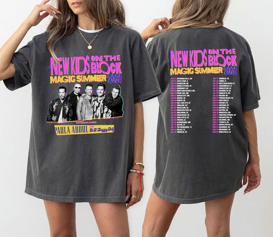 NKOT Block Magic Summer 2024 Shirt, NKOT Block Shirt, NK on The Block Shirt, NKOT Block Group Tour, Music Festival
