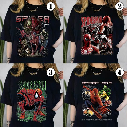 Limited Spider Man Vintage 90s T-Shirt, Gift For Woman and Man Unisex T-Shirt