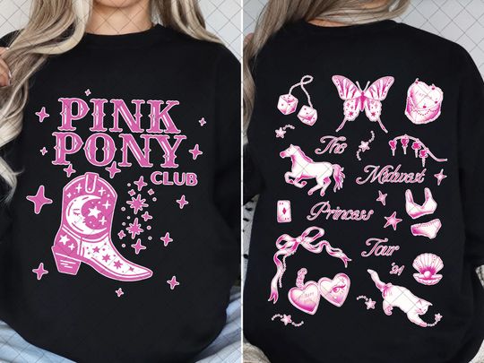 Chappell Roan Sweatshirt- Pink Pony Club- Rise and Fall of a Midwest Princess- Chappell Roan Merch- Vintage Cotton Tee