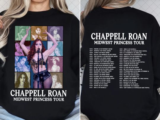 ChappellRoan  Midwest Princess Unisex Sweatshirt - Fan Tees- Merch Gift - Retro 90s Tee