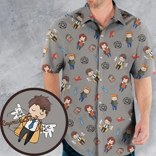 Supernatural Hawaiian Shirt, Winchester Brothers Button Shirt, Dean Winchester Shirt, Sam Winchester Shirt, Supernatural Summer Shirt