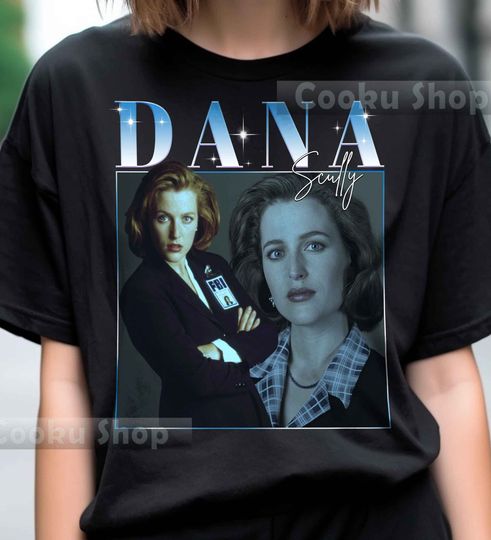 Limited Retro Dana Scully TShirt, Style Bootleg Short Sleeve Tee, Comfortable Cotton Shirt For Unisex, Casual shirt