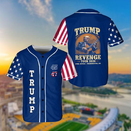Trump Revenge Tour Jersey, Make America Great Again 4th July Baseball Jersey, Fourth Of July Shirt, Maga Trump Indictment Jersey