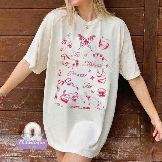 Chap.pell Roan Pink Pony Club Shirt, Pink Pony Club T-Shirt, Queer Pop Music Shirt, Midwestern Princess T-Shirt, 2024 Tour Shirt