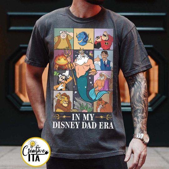 Vintage In My Disney Dad Era shirt, Disney Dad Era shirt, Gift for Dad Father's day shirt, Disney world Disneyland trip Mens tee