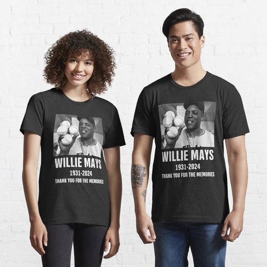 Willie Mays 2024 Essential Short Sleeve Tee, Trending Street Fashion